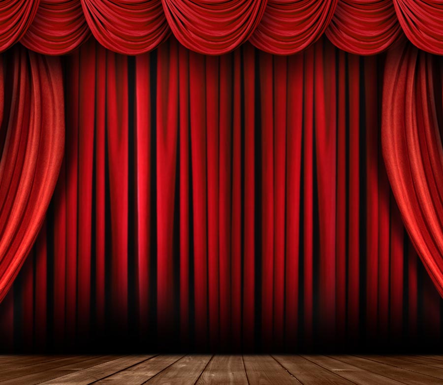 Clean Theater Curtains on Site